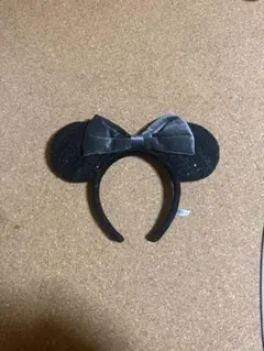 ミニーマウス耳カチューシャ 黒