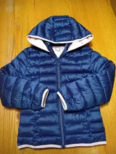 ネイビー コート アウター フード付き