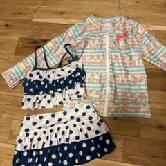 キッズ 水着130 ラッシュガード120 セット