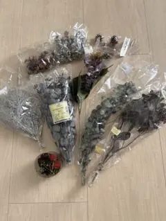 クリスマス用☆キラキラ系プリザーブドフラワー花材
