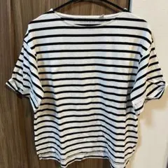 GLOBAL WORK ボーダーTシャツ USAコットンのサムネイル