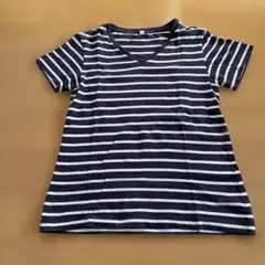 ネイビー　ボーダーTシャツのサムネイル