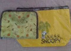 [匿名配送]AOKIスヌーピーポーチ2点セット 大小