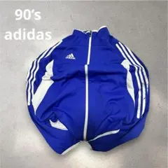 ヒ*♡様 90s adidasパフォーマンスロゴ 切替 トラックジャケット ブル