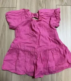 ZARA kids 女の子ワンピース　半袖　ピンク　86㎝のサムネイル