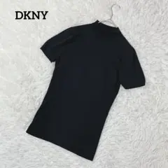 ダナキャラン DKNY 半袖ニット　ブラック S モックネック 上品　3171のサムネイル