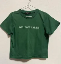 COMME CA ISM 緑色 Tシャツ 110A