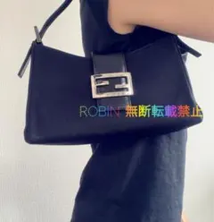 正規品Fendi マンマバケット　ジャージxレザー　シルバーFF金具のサムネイル