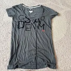 グレー ロゴプリント 半袖Tシャツ　G-STARのサムネイル
