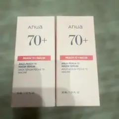 anua 70+ PEACH 70 + NIACIN SERUM 30ML 2本