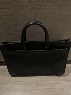 ブラック ビジネスバッグ 合成皮革