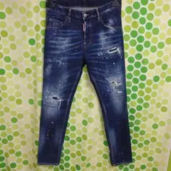 Dsquared2 スケーター 2022ss 44 スポット 青 オレンジ 白