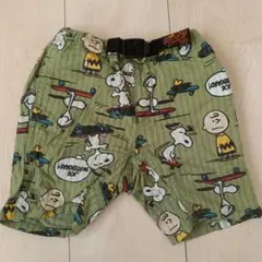 エフオーキッズ/スヌーピー柄ショートパンツPeanutチャーリーブラウン90