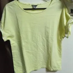 Eddie Bauer 半袖 Tシャツ イエロー 花柄（麻混）のサムネイル