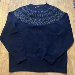 UNIQLO（ユニクロ）3DスフレヤーンクルーネックセーターM