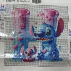 ★【早い者勝ち‼️】スティッチ ハート デザイン ダイヤモンドアートキット