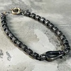 シルバー925製 トグル式 ボールチェーン ブレスレット ボルト スター