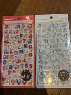 新品　ボンボンドロップシール　サンリオ moji ハローキティ　シナモンロール