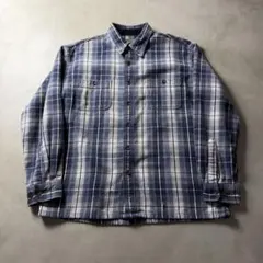 70s USA製 sears 森タグ プリントネルシャツ L-XL オンブレ - メルカリ