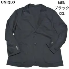 UNIQLO　ユニクロ　コンフォート2Bジャケット　袖丈着丈短　XXL ブラック