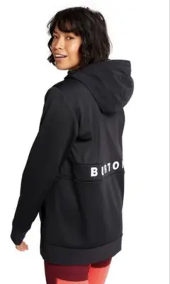 BURTON 撥水 ボンディングフリース 異素材コンビ プルオーバー パーカー