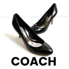 美品❗️ COACH コーチ エナメル　ハイヒール