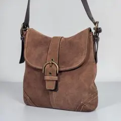 COACH スエード ソーホー オールドコーチ ショルダーバッグ ブラウン 希少