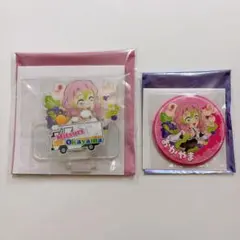 鬼滅の刃 TOGO 岡山 アクリルスタンド 缶バッジ 甘露寺蜜璃