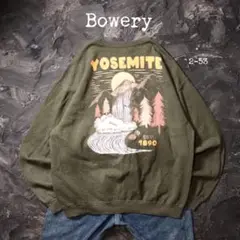 Bowery トレーナー YOSEMITE 風景　プリント