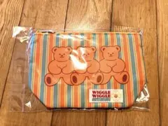 WIGGLE WIGGLE ポーチ Wiggle Bear Stripe