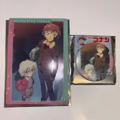 名探偵コナン　トレーディングビッグクリアカード　缶バッジ　OPカットコレクション