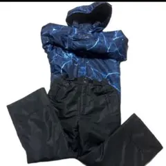 かずまる様専用！！子ども用スキーウェア 青黒雷模様