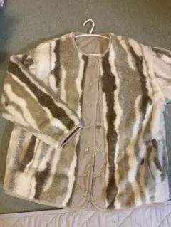 リバーシブルフリースジャケット ベージュ系