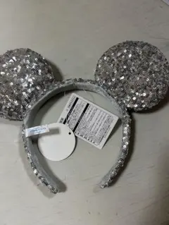 ミッキーマウス　カチューシャ新品タグ付きスパンコール