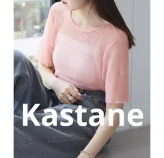 Kastane グリッターチュールTee セール　新品　着回し　シアー　ブルーのサムネイル
