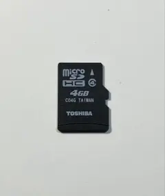 TOSHIBA 4GB micro SDカード、本体のみ 1枚