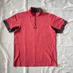 【美品】Oakley ハーフジップ ピンクシャツ