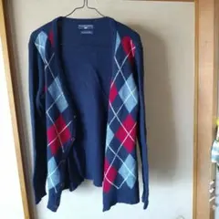 アーガイル カーディガン