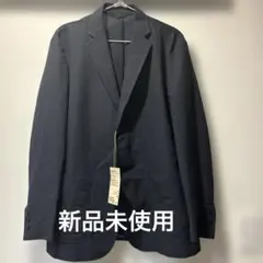 【新品未使用】無印良品MUJI シアサッカージャケット ダークネイビ Mのサムネイル