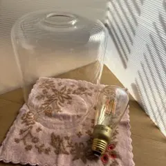 IKEA ペンダントライト ガラスシェード LED電球セット