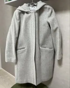 ナチュラルビューティーベーシック　ミディコート　グレー　S