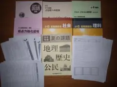 小6　早稲田アカデミー　2025年　夏期講習会　上位校　7冊セット　プリント多数