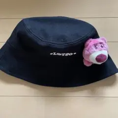 【ロッツォ】 香港ディズニー 希少 個性的 ハット 帽子 黒 マスコット