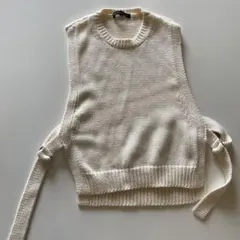 23区 ニットベスト サイズ32 アイボリー