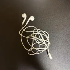 Apple EarPods 純正 コードに黄ばみあり(lightning)