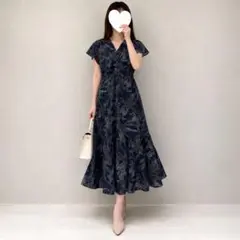 美品✨ラルフローレン ロングワンピース 中村アン着用 Aライン フレア