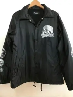 MASSSES 黒 ナイロンジャケット S コーチジャケット MASSSES 黒 ナイロンジャケット S コーチジャケット