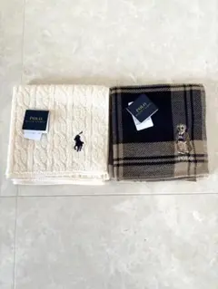 【新品未使用タグ付き】Polo Ralph Lauren タオルハンカチ 2枚