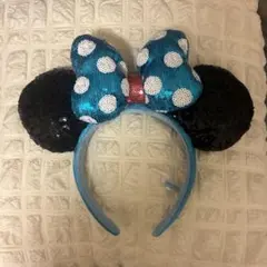 ミニーマウス風スパンコールカチューシャ