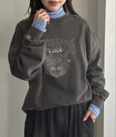 タートルネックインナー 水色